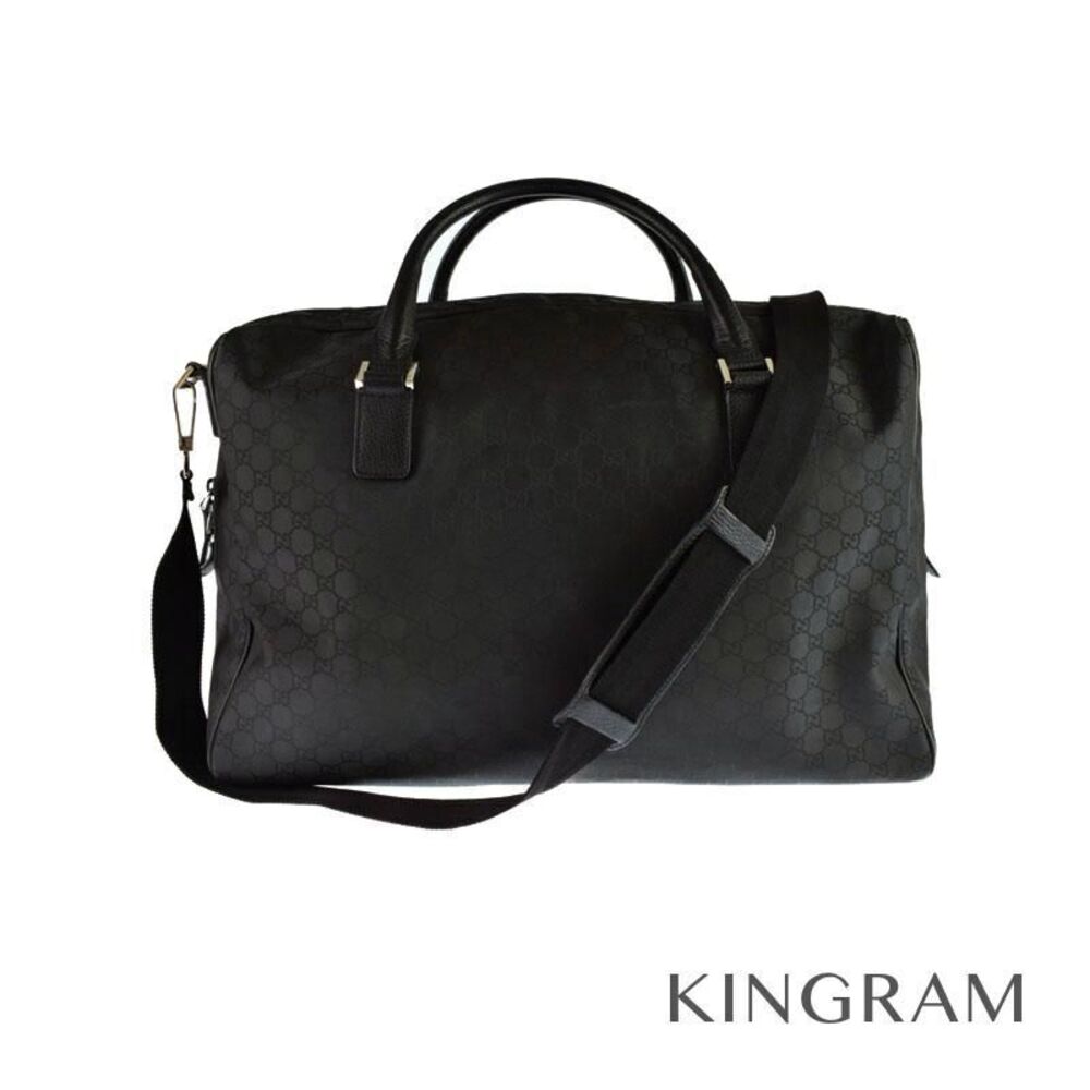 Gucci bag shoulder strap black canvas Boston ros